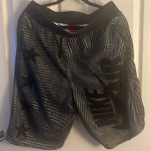 Nike air shorts men’s size medium white with black mesh overlay